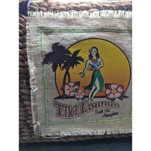 Tiki Lounge South Sea Atmosphere Straw Purse Bag Tote